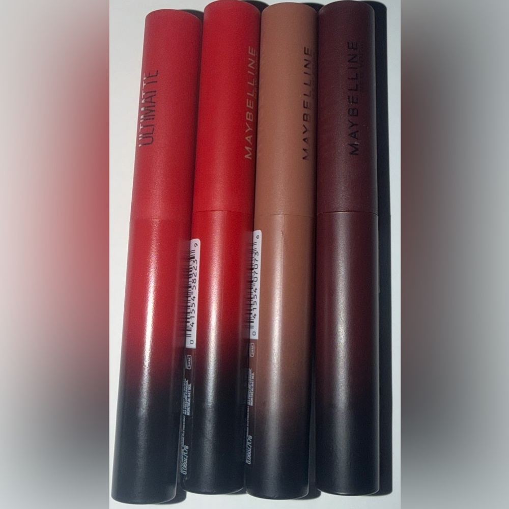 Maybelline Ultimate Slim Matte Lipsticks (4 count) 0.06oz